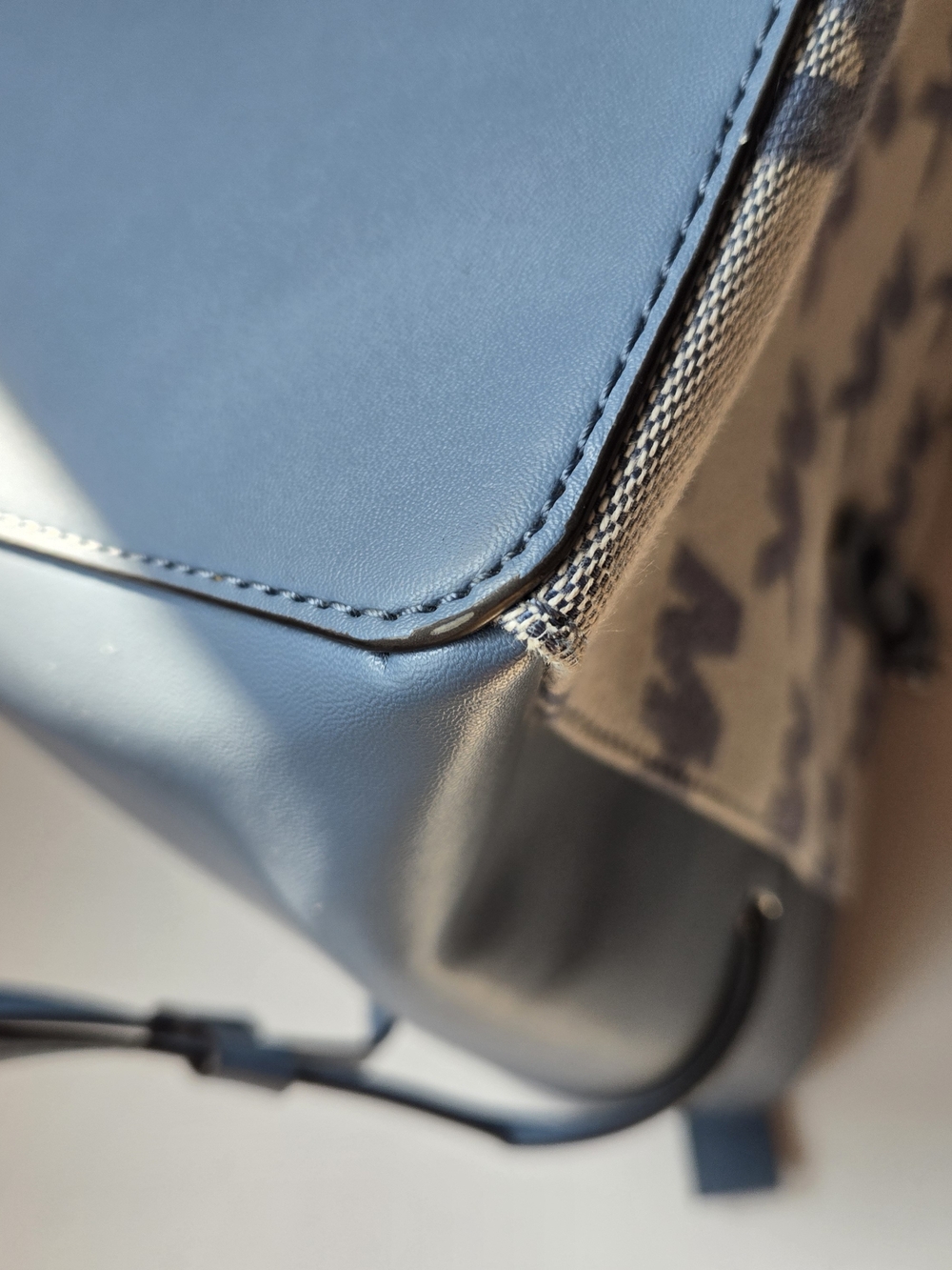 Michael Kors Blue  Canvas Tote - Picture 11 of 13